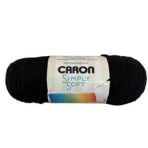 Caron Simply Soft Black # 9727 6 oz 315 Yards Acrylic